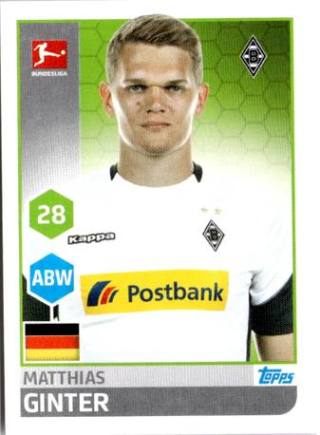 Matthias Ginter – Fussball Bundesliga 2017/18, Nr. 204