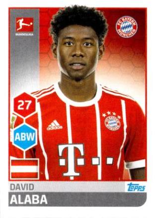 David Alaba – Fussball Bundesliga 2017/18, Nr. 216