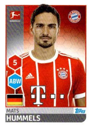 Mats Hummels – Fussball Bundesliga 2017/18, Nr. 218