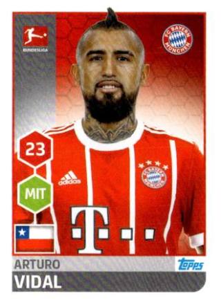 Arturo Vidal – Fussball Bundesliga 2017/18, Nr. 223