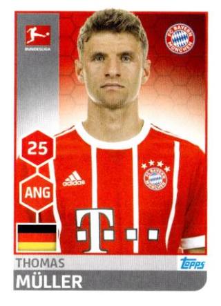 Thomas Müller – Fussball Bundesliga 2017/18, Nr. 227