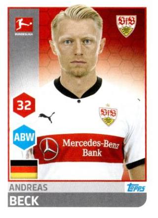 Andreas Beck – Fussball Bundesliga 2017/18, Nr. 246