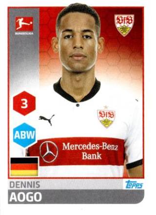 Dennis Aogo – Fussball Bundesliga 2017/18, Nr. 250