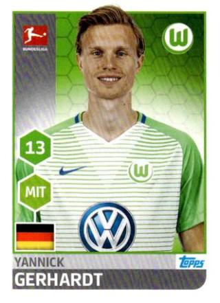 Yannick Gerhardt – Fussball Bundesliga 2017/18, Nr. 269