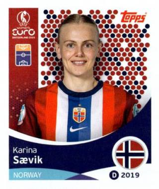 Karina Sævik – UEFA Women's Euro 2025, Nr. 60