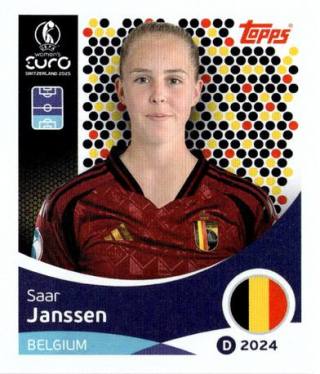 Saar Janssen – UEFA Women's Euro 2025, Nr. 128