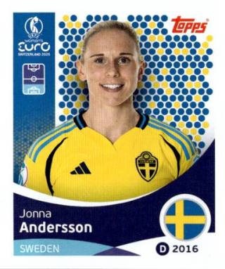 Jonna Andersson – UEFA Women's Euro 2025, Nr. 226