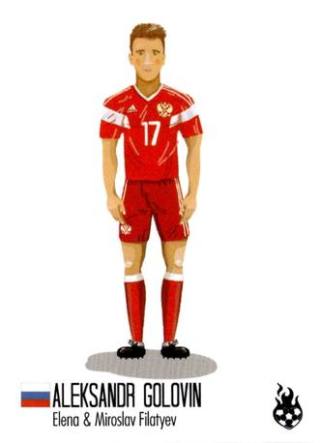 Alexander Sergejewitsch Golowin – Tschuttiheftli (WM 2018), Nr. 20