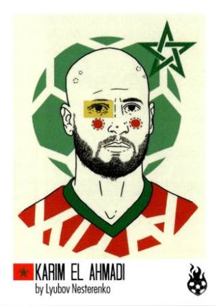 Karim El Ahmadi – Tschuttiheftli (WM 2018), Nr. 101