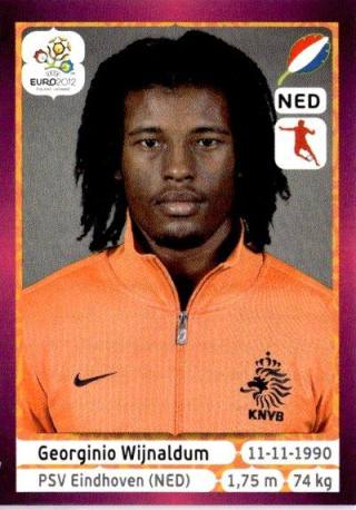 Georginio Wijnaldum – UEFA Euro 2012 Poland-Ukraine - Deutschland Edition, Nr. 183