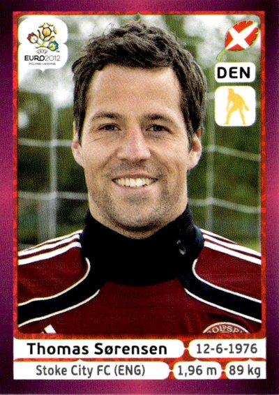 Thomas Sørensen – UEFA Euro 2012 Polonia/Ucrania - Edición Alemania, n.º 200