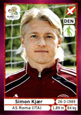 Simon Kjær – UEFA Euro 2012 Poland-Ukraine - Deutschland Edition, Nr. 203