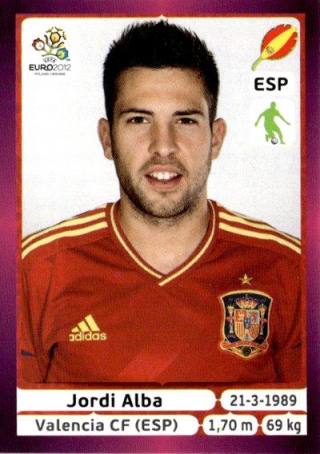 Jordi Alba – UEFA Euro 2012 Poland-Ukraine - Deutschland Edition, Nr. 293