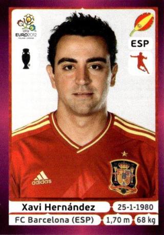 Xavi – UEFA Euro 2012 Poland-Ukraine - Deutschland Edition, Nr. 296