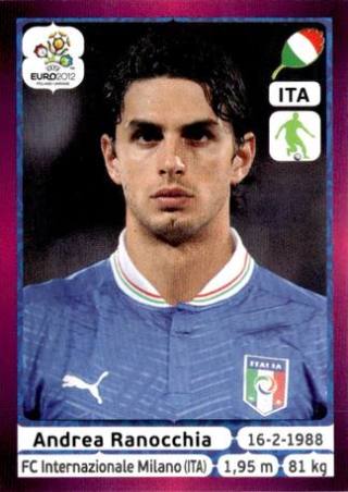Andrea Ranocchia – UEFA Euro 2012 Poland-Ukraine - Deutschland Edition, Nr. 320