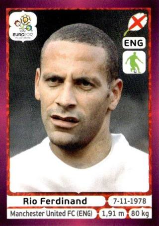 Rio Ferdinand – UEFA Euro 2012 Poland-Ukraine - Deutschland Edition, Nr. 494