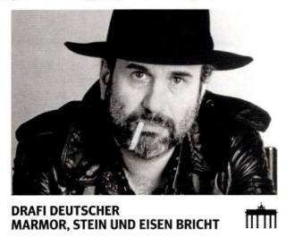 Drafi Deutscher, Marmor, Stein und Eisen bricht – Schwarz Rot Gold, n.º 185