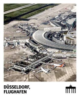 Düsseldorf, Flughafen – Schwarz Rot Gold, n° 281