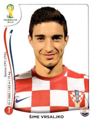 Šime Vrsaljko – FIFA World Cup 2014 Brazil, Nr. 59