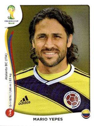 Mario Yepes – FIFA World Cup 2014 Brazil, Nr. 187