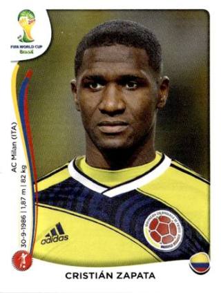 Cristián Zapata – FIFA World Cup 2014 Brazil, Nr. 188
