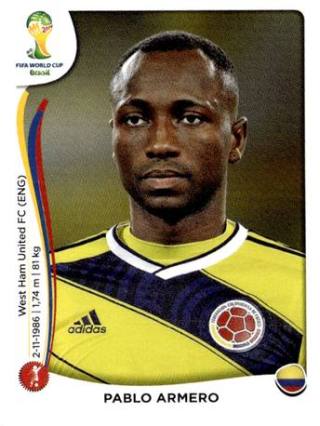 Pablo Armero – FIFA World Cup 2014 Brazil, Nr. 190