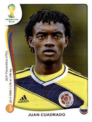 Juan Cuadrado – FIFA World Cup 2014 Brazil, Nr. 196