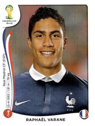 Raphaël Varane – FIFA World Cup 2014 Brazil, Nr. 379