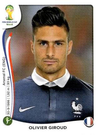 Olivier Giroud – FIFA World Cup 2014 Brazil, Nr. 391
