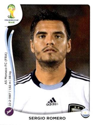 Sergio Romero – FIFA World Cup 2014 Brazil, Nr. 414