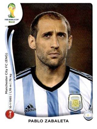 Pablo Zabaleta – FIFA World Cup 2014 Brazil, Nr. 415