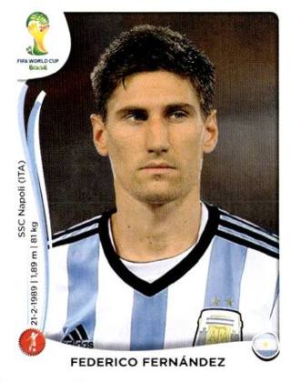 Federico Fernández – FIFA World Cup 2014 Brazil, Nr. 417