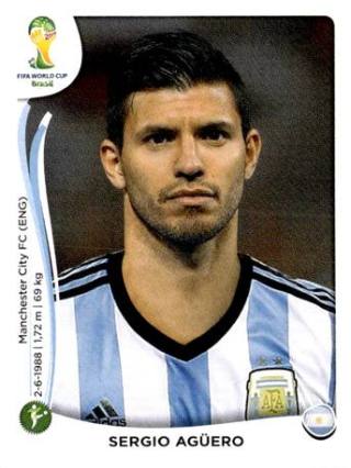Sergio Agüero – FIFA World Cup 2014 Brazil, Nr. 428
