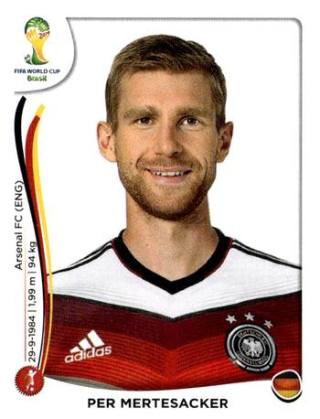Per Mertesacker – FIFA World Cup 2014 Brazil, Nr. 492