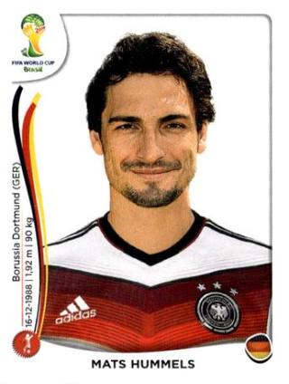 Mats Hummels – FIFA World Cup 2014 Brazil, Nr. 494
