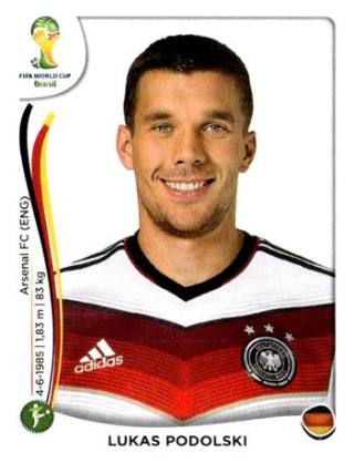Lukas Podolski – FIFA World Cup 2014 Brazil, Nr. 504