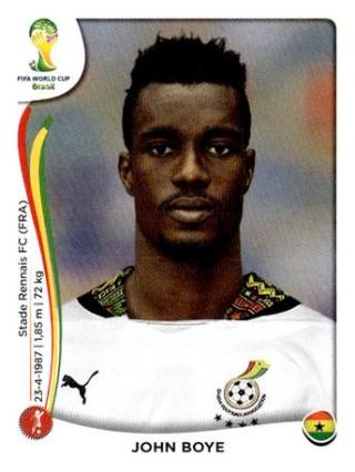 John Boye – FIFA World Cup 2014 Brazil, Nr. 533