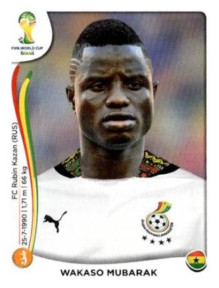 Wakaso Mubarak – FIFA World Cup 2014 Brazil, Nr. 538