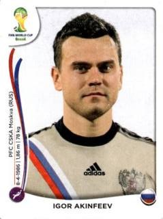 Igor Wladimirowitsch Akinfejew – FIFA World Cup 2014 Brazil, Nr. 604
