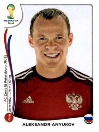 Alexander Gennadjewitsch Anjukow – FIFA World Cup 2014 Brazil, Nr. 609